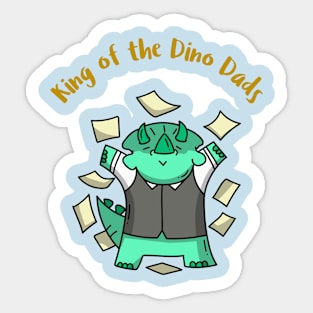 King of the Dino Dads: Dinosaur Love Sticker